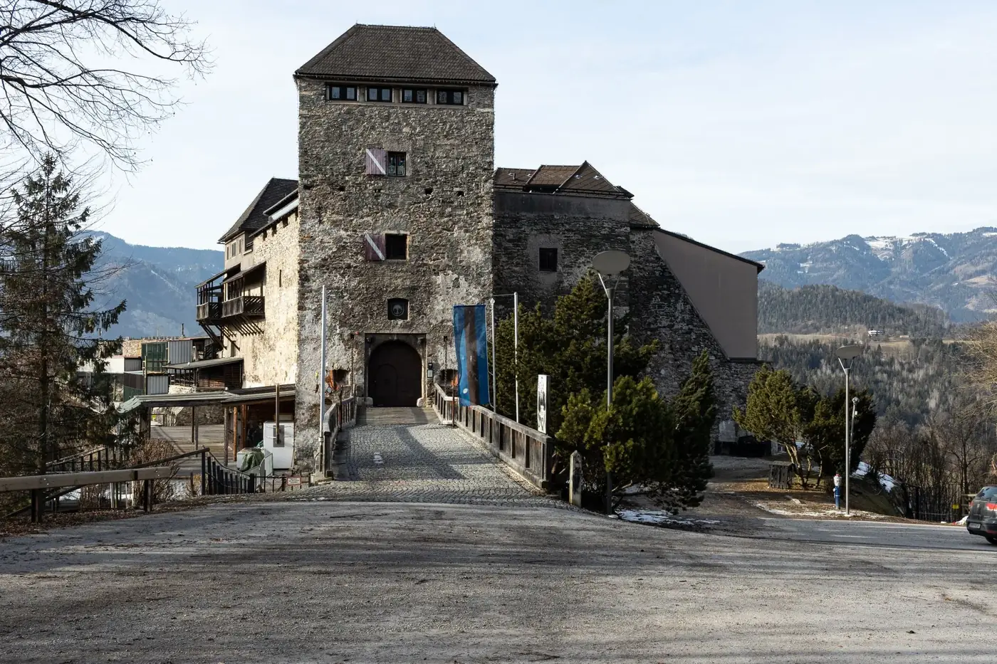 Explore the ancient Oberkapfenberg Castle in Austria's scenic Styria region.